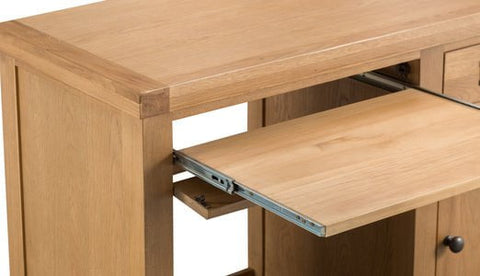Your Home Essentials Computer Desk DefaultTitle County Oak Single Computer Desk