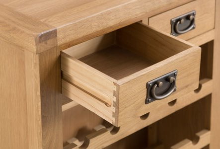 Your Home Essentials Wine Rack DefaultTitle County Oak Small Wine Rack