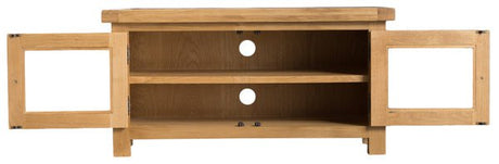 Your Home Essentials TV Unit DefaultTitle County Oak Standard TV Unit with Glass Doors
