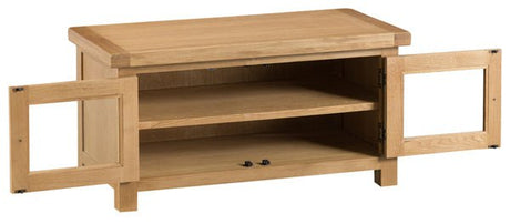 Your Home Essentials TV Unit DefaultTitle County Oak Standard TV Unit with Glass Doors