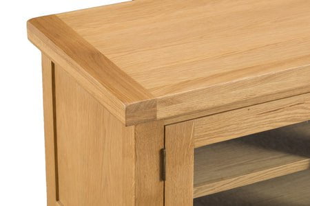Your Home Essentials TV Unit DefaultTitle County Oak Standard TV Unit with Glass Doors