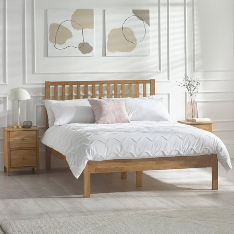 Julian Bowen Bed Coxmoor 135cm Bed - Oak