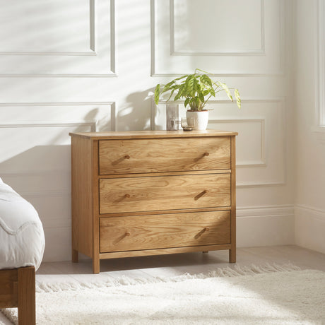 Julian Bowen Chests Coxmoor 3 Drawer Chest - Oak