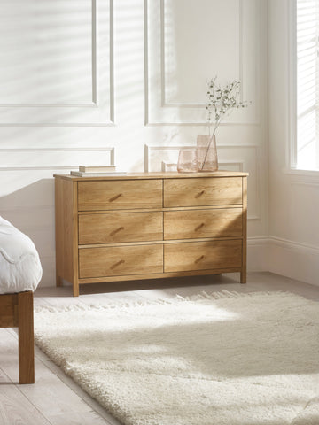 Coxmoor 6 Drawer Chest - Oak
