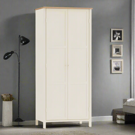 Julian Bowen Wardrobes Coxmoor Wardrobe - Ivory and Oak