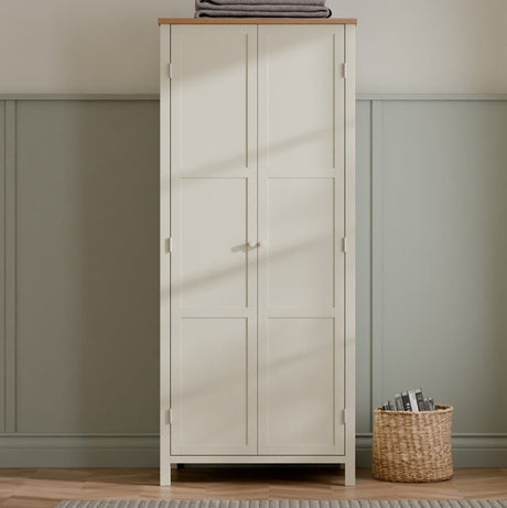 Julian Bowen Wardrobes Coxmoor Wardrobe - Ivory and Oak
