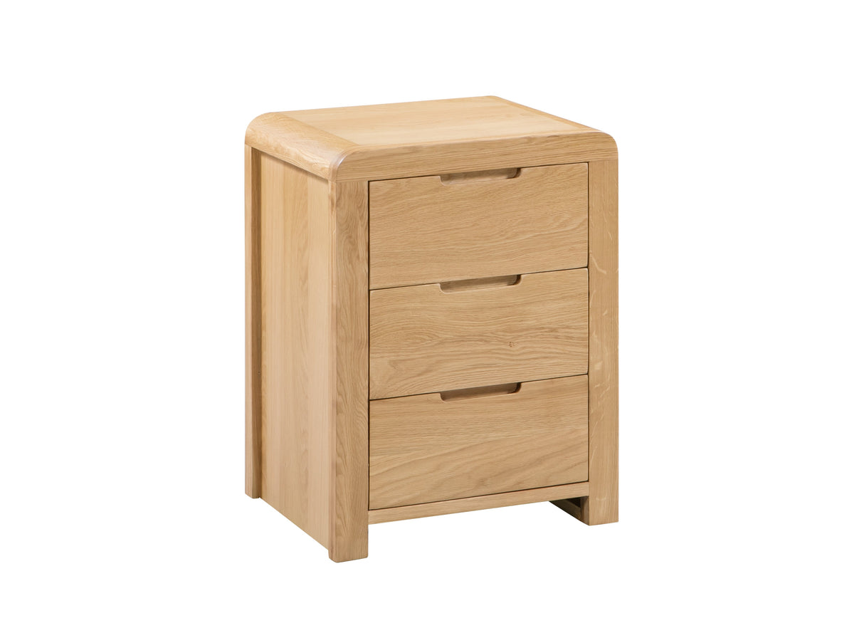 Julian Bowen Bedside Curve 3 Drawer Bedside