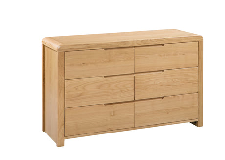 Julian Bowen Chests Curve 6 Drawer Wide Chest
