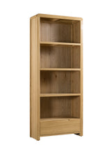 Julian Bowen Bookcases Curve Oak Tall Bookcase