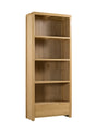 Julian Bowen Bookcases Curve Oak Tall Bookcase