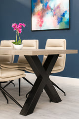 Furniture Link Dining Table Dallas Oak 2200mm Dining Table