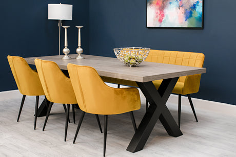Furniture Link Dining Table Dallas Oak 2200mm Dining Table