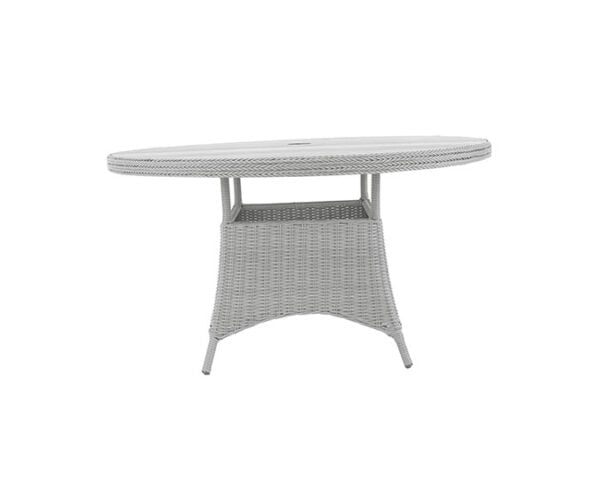 Daro Garden Dining Table DefaultTitle Daro Santorini Garden Dining Table 120cm Smoked Oak Table Top