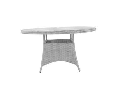 Daro Garden Dining Table DefaultTitle Daro Santorini Garden Dining Table 120cm Smoked Oak Table Top