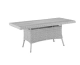 Daro Garden Dining Table DefaultTitle Daro Santorini Garden Dining Table 140cm Smoked Oak Table Top