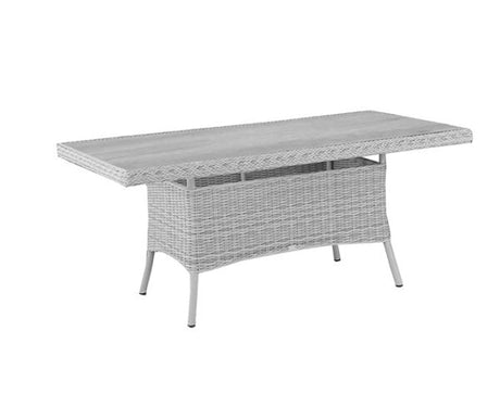 Daro Garden Dining Table DefaultTitle Daro Santorini Garden Dining Table 140cm Smoked Oak Table Top