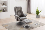 GFA Reclining Chair Denver Manual Recliner Swivel Chair and Foot Stool
