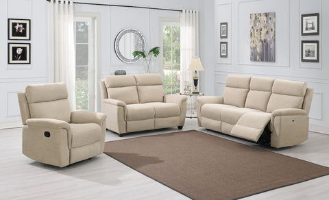 Detroit Electric Reclining 3 Seater Sofa