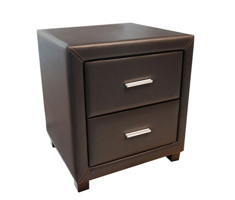 Time Living Bedside Cabinet Brown Dorset 2 Drawer Bedside Cabinet