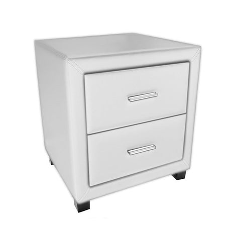 Time Living Bedside Cabinet White Dorset 2 Drawer Bedside Cabinet