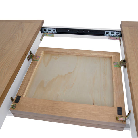 Easterly 1.8m Butterfly Extending White Dining Table