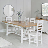 Your Home Essentials Dining Table DefaultTitle Easterly 1.8m Butterfly Extending White Dining Table
