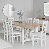 Your Home Essentials Dining Table DefaultTitle Easterly 1.8m Butterfly Extending White Dining Table