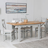 Your Home Essentials Dining Table Set Easterly 120cm Butterfly Extending Grey Dining Table Set with Chairs