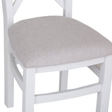 Your Home Essentials Dining Table Set Easterly 120cm Butterfly Extending White Dining Table Set with Chairs