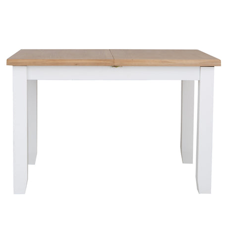 Your Home Essentials Dining Table Set Easterly 120cm Butterfly Extending White Dining Table Set with Chairs