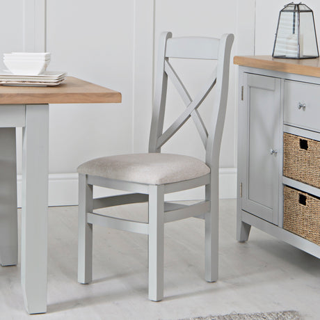 Your Home Essentials Dining Table Set Easterly 180cm Butterfly Extending Grey Dining Table Set with Chairs