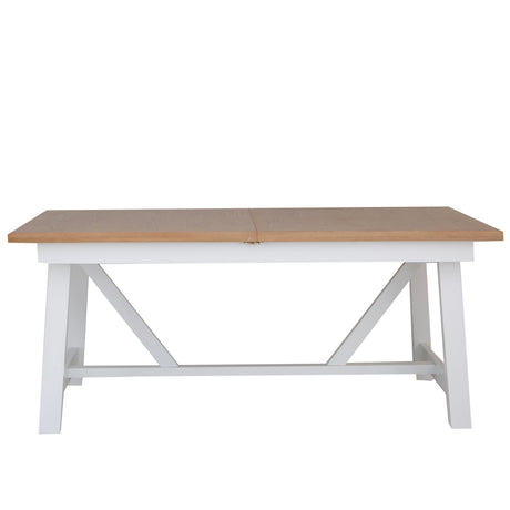 Your Home Essentials Dining Table Set Easterly 180cm Butterfly Extending White Dining Table Set with Chairs