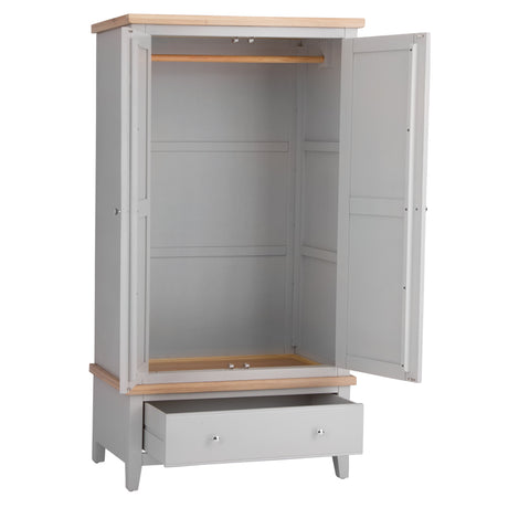 Your Home Essentials Wardrobe DefaultTitle Easterly 2 Door Grey Wardrobe