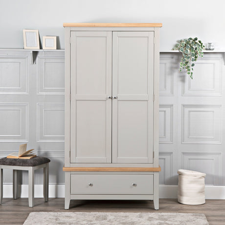 Your Home Essentials Wardrobe DefaultTitle Easterly 2 Door Grey Wardrobe