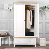 Your Home Essentials Wardrobe DefaultTitle Easterly 2 Door White Wardrobe