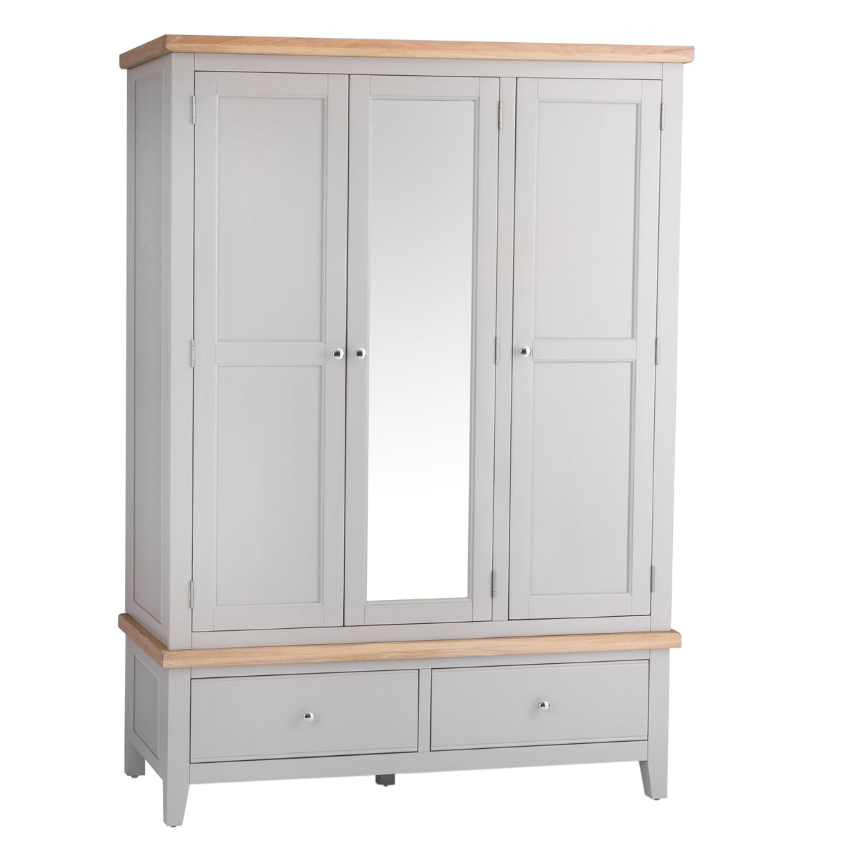 Your Home Essentials Wardrobe DefaultTitle Easterly 3 Door Grey Wardrobe
