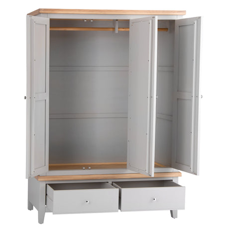 Your Home Essentials Wardrobe DefaultTitle Easterly 3 Door Grey Wardrobe