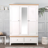 Your Home Essentials Wardrobe DefaultTitle Easterly 3 Door White Wardrobe