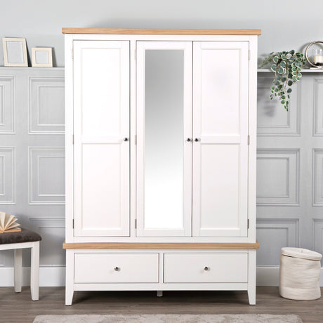 Your Home Essentials Wardrobe DefaultTitle Easterly 3 Door White Wardrobe