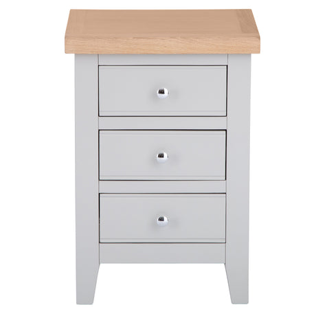 Your Home Essentials Bedside Cupboard DefaultTitle Easterly 3 Drawer Grey Bedside Cabinet
