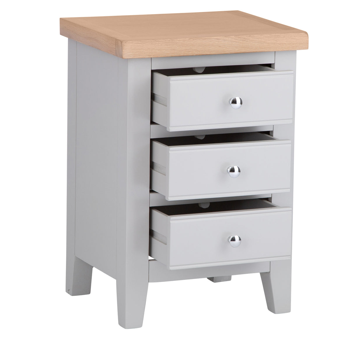 Your Home Essentials Bedside Cupboard DefaultTitle Easterly 3 Drawer Grey Bedside Cabinet
