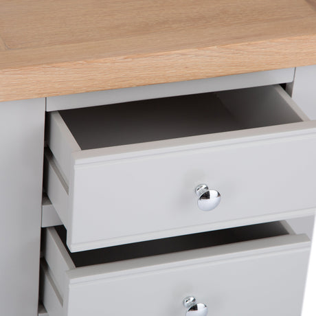 Your Home Essentials Bedside Cupboard DefaultTitle Easterly 3 Drawer Grey Bedside Cabinet