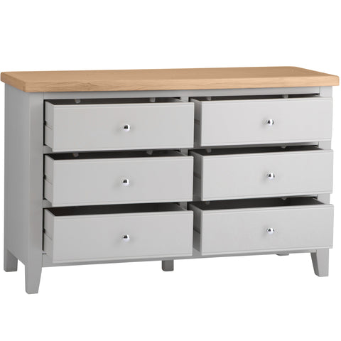 Easterly 6 Drawer Grey Chest of Drawers