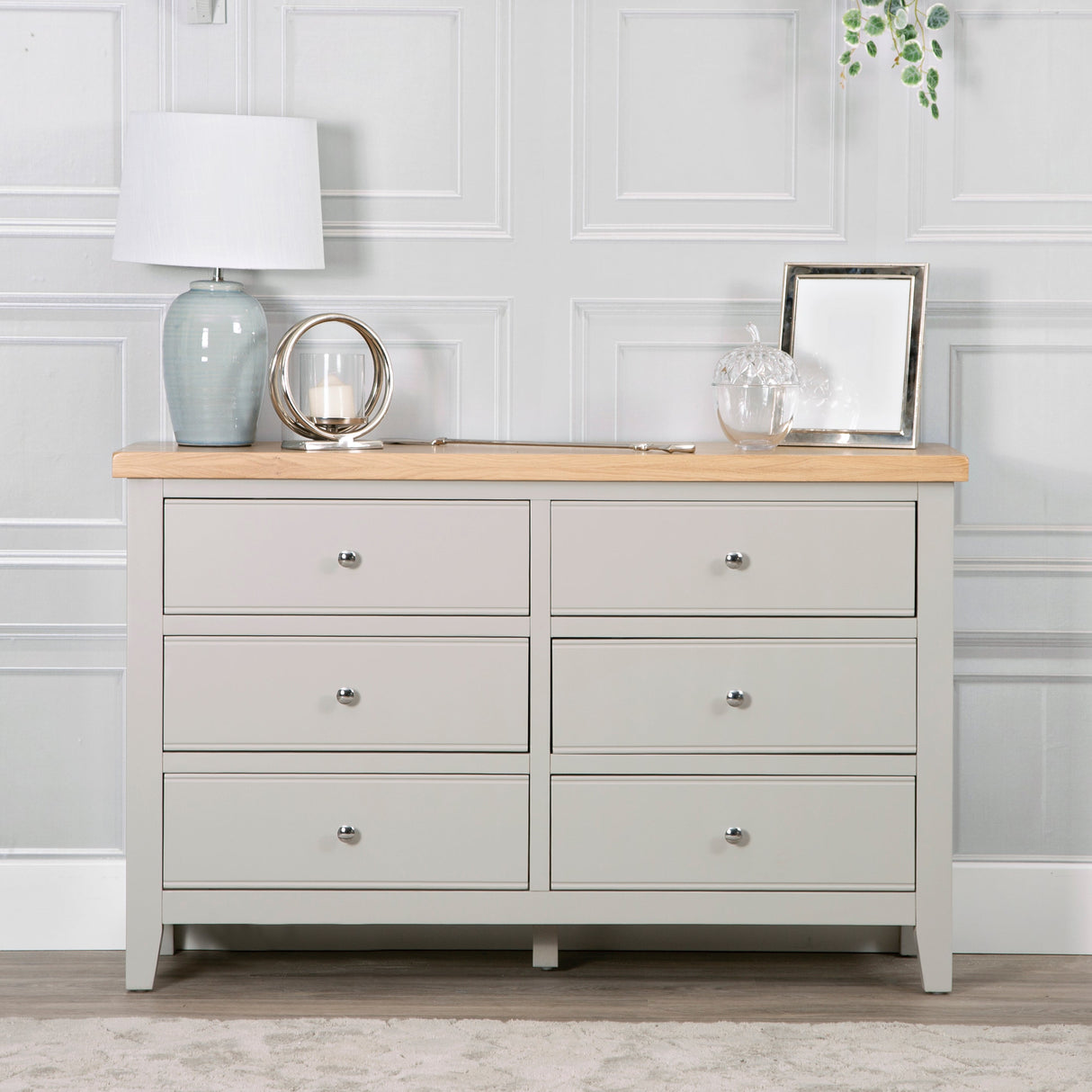 Your Home Essentials Chest of Drawers DefaultTitle Easterly 6 Drawer Grey Chest of Drawers