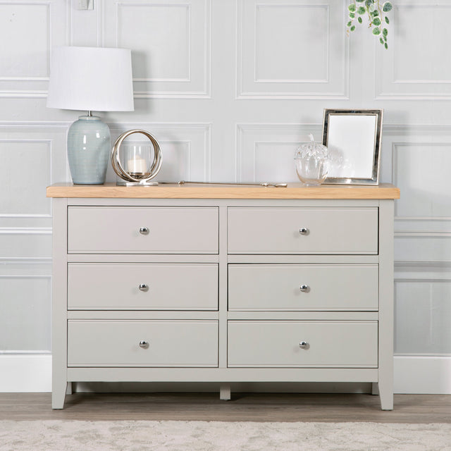 Your Home Essentials Chest of Drawers DefaultTitle Easterly 6 Drawer Grey Chest of Drawers