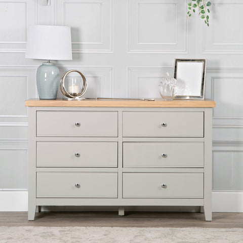 Easterly 6 Drawer Grey Chest of Drawers