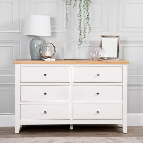 Your Home Essentials Chest of Drawers DefaultTitle Easterly 6 Drawer White Chest of Drawers