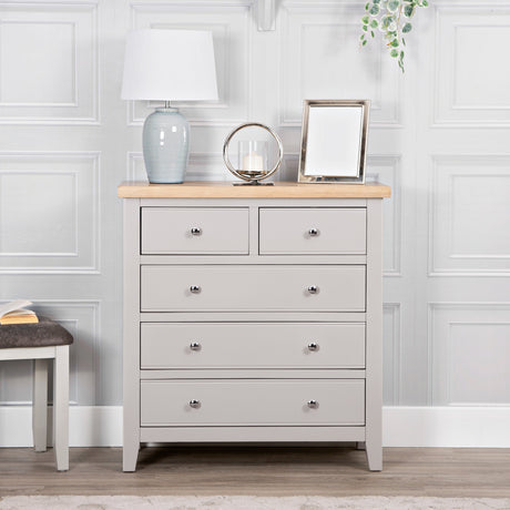 Your Home Essentials Chest of Drawers DefaultTitle Easterly Grey 2 Over 3 Chest of Drawers