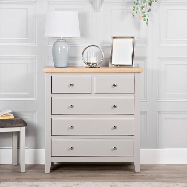Your Home Essentials Chest of Drawers DefaultTitle Easterly Grey 2 Over 3 Chest of Drawers