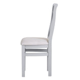 Your Home Essentials Dining Chair DefaultTitle Easterly Grey Cross Back Dining Chair Fabric Seat